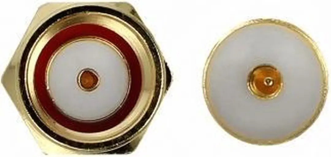 Delock RP-SMA Haakse Adapter 50 Ohm 10 GHz - Goud
