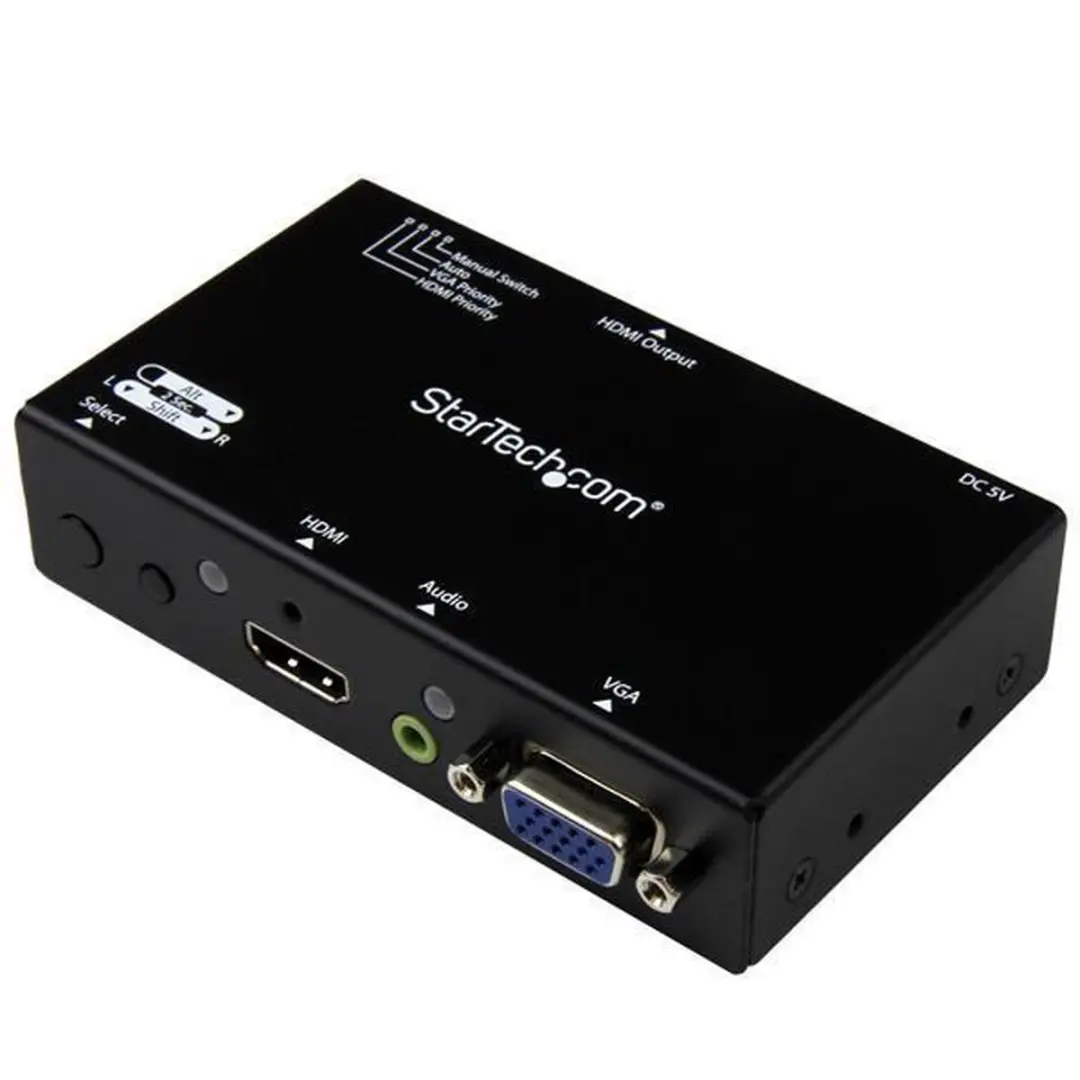 Startech VS221VGA2HD HDMI/VGA Switch - Full HD 60Hz - Zwart