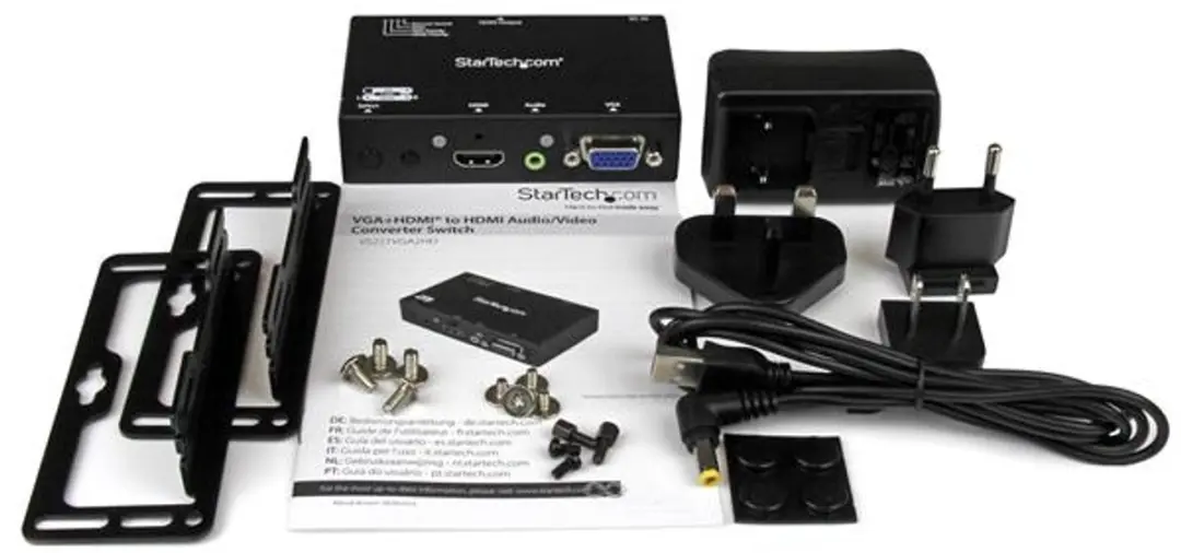 Startech VS221VGA2HD HDMI/VGA Switch - Full HD 60Hz - Zwart - afbeelding 6 van 6
