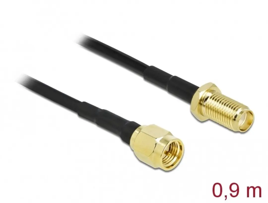 Delock SMA-SMA Antennekabel LMR/CFD100 0.9m