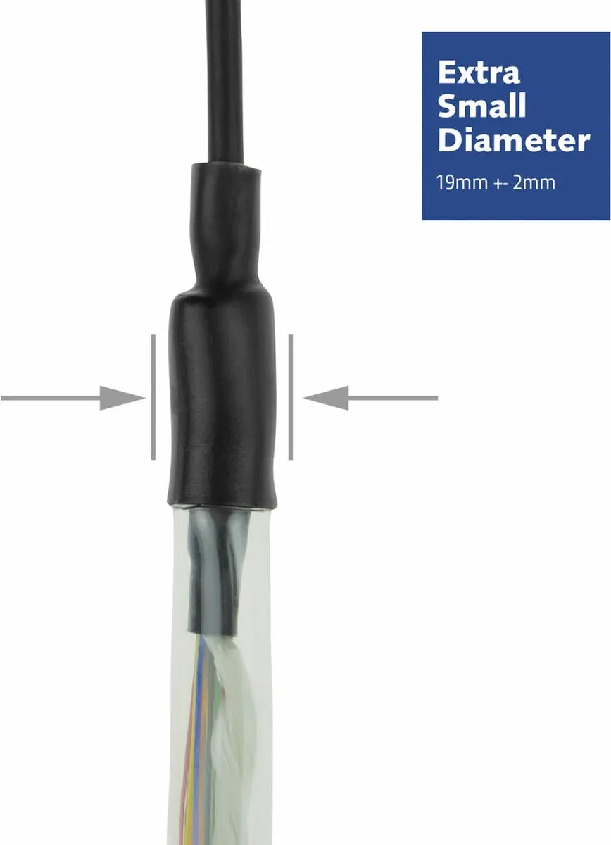 ACT 100m Multimode OM4 50/125 Kabel - 24-voudig LC Zwart