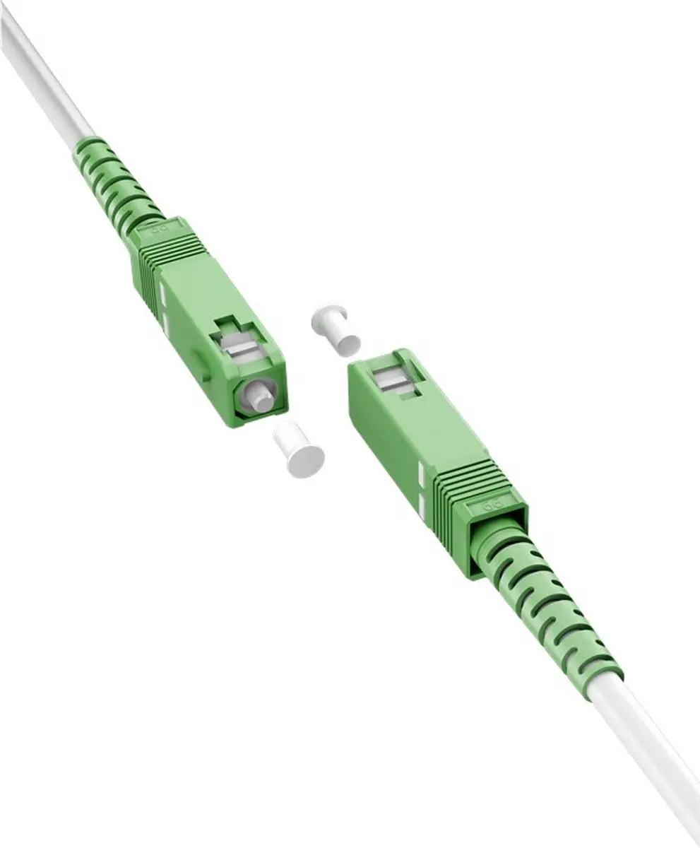 Goobay SC/APC Simplex FTTH Kabel OS2 Wit 30m