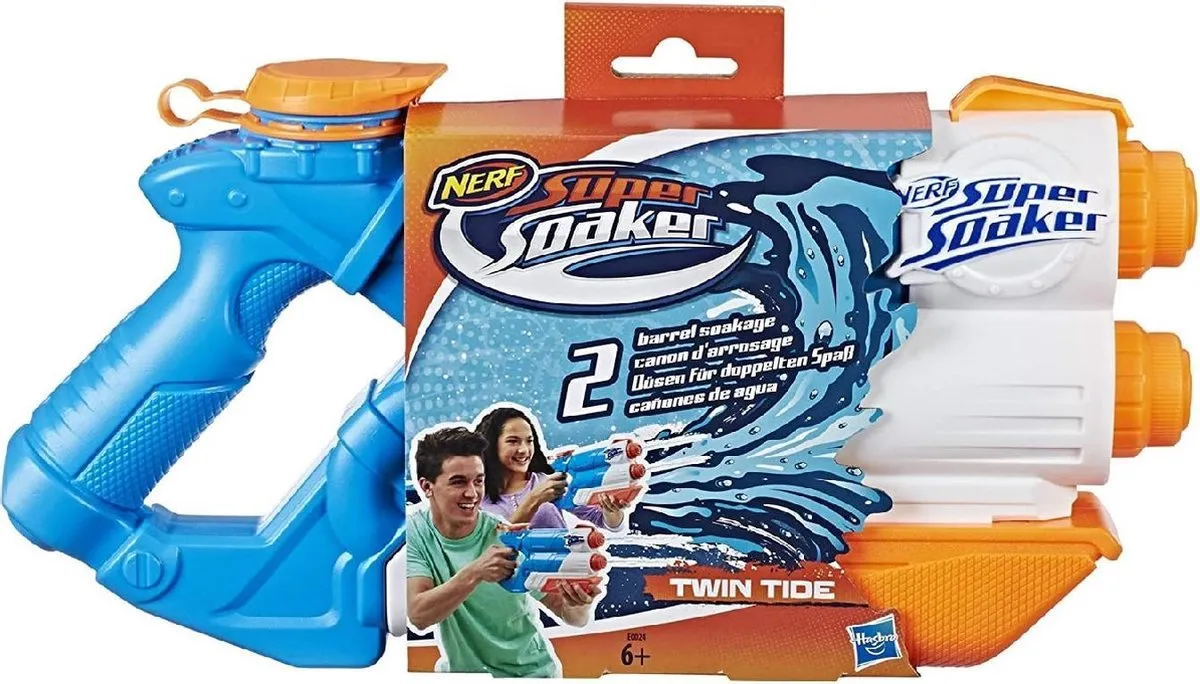 Nerf Super Soaker Twin Tide Waterpistool - Multicolor