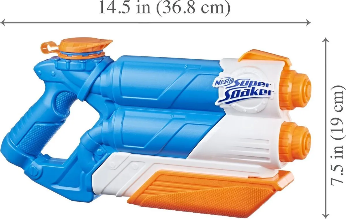 Nerf Super Soaker Twin Tide Waterpistool - Multicolor