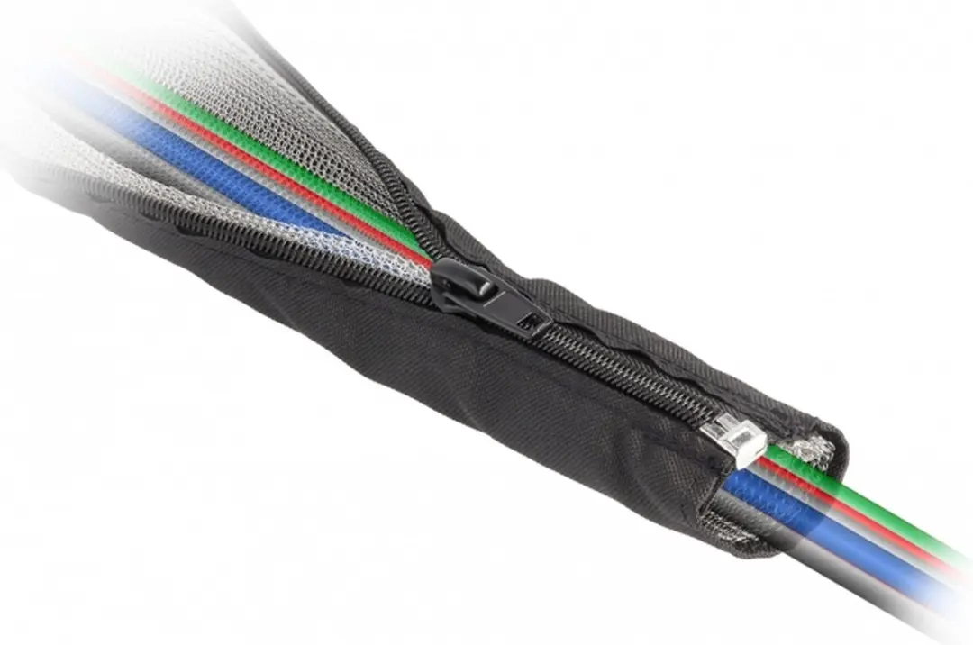Delock EMI Afscherming Gevlochten Slang 1m x 20mm - Zwart