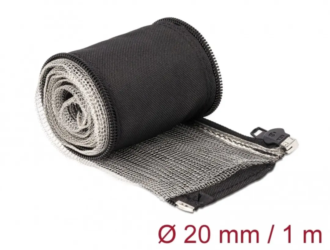 Delock EMI Afscherming Gevlochten Slang 1m x 20mm