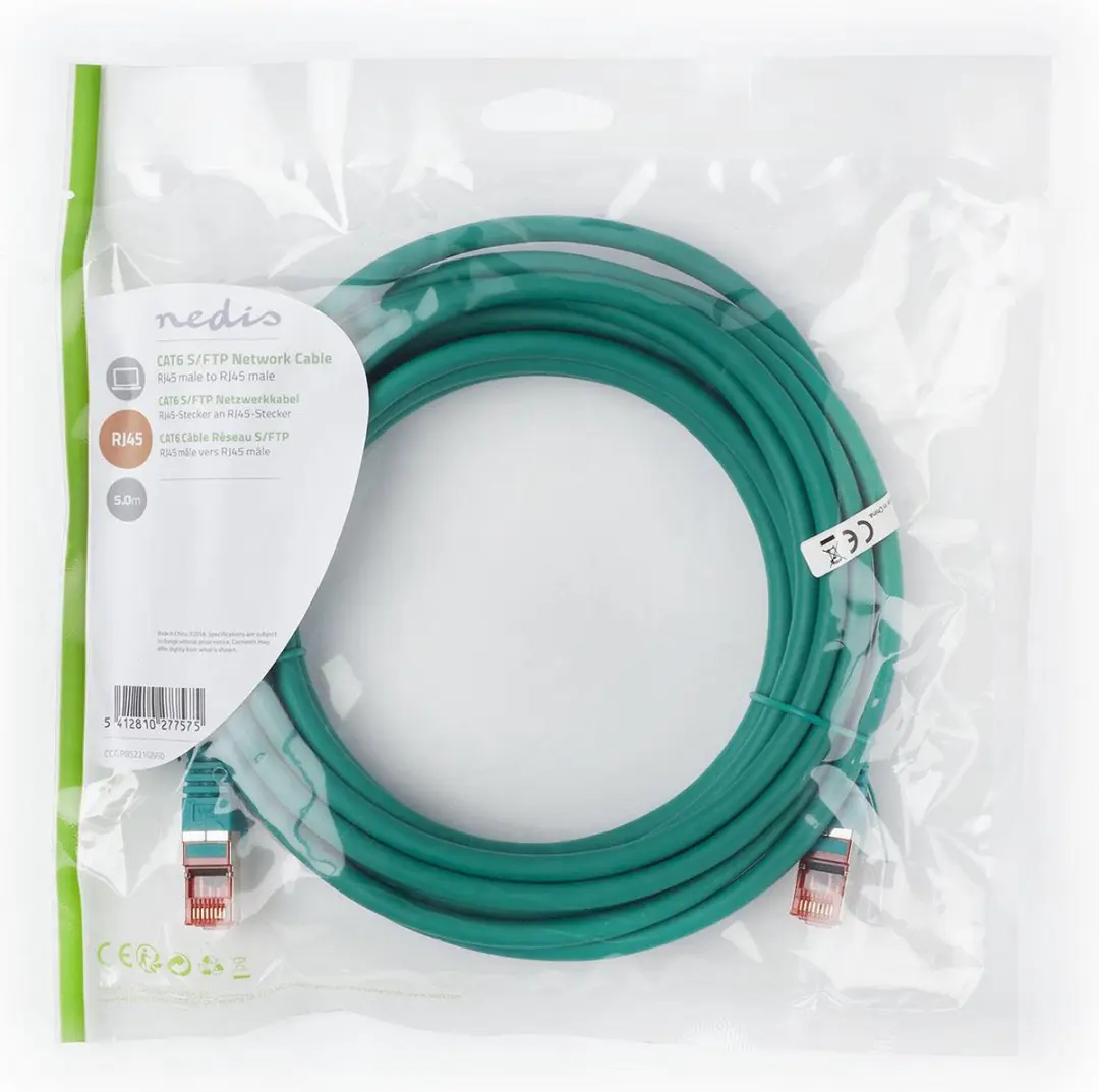 Nedis CAT6 Netwerkkabel 5m - S/FTP - Groen