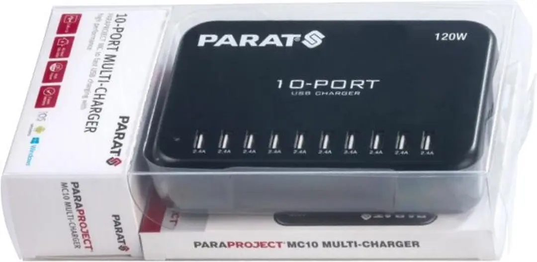 Parat 990.559-999 USB A Lightning Kabel - 1.2m - Zwart