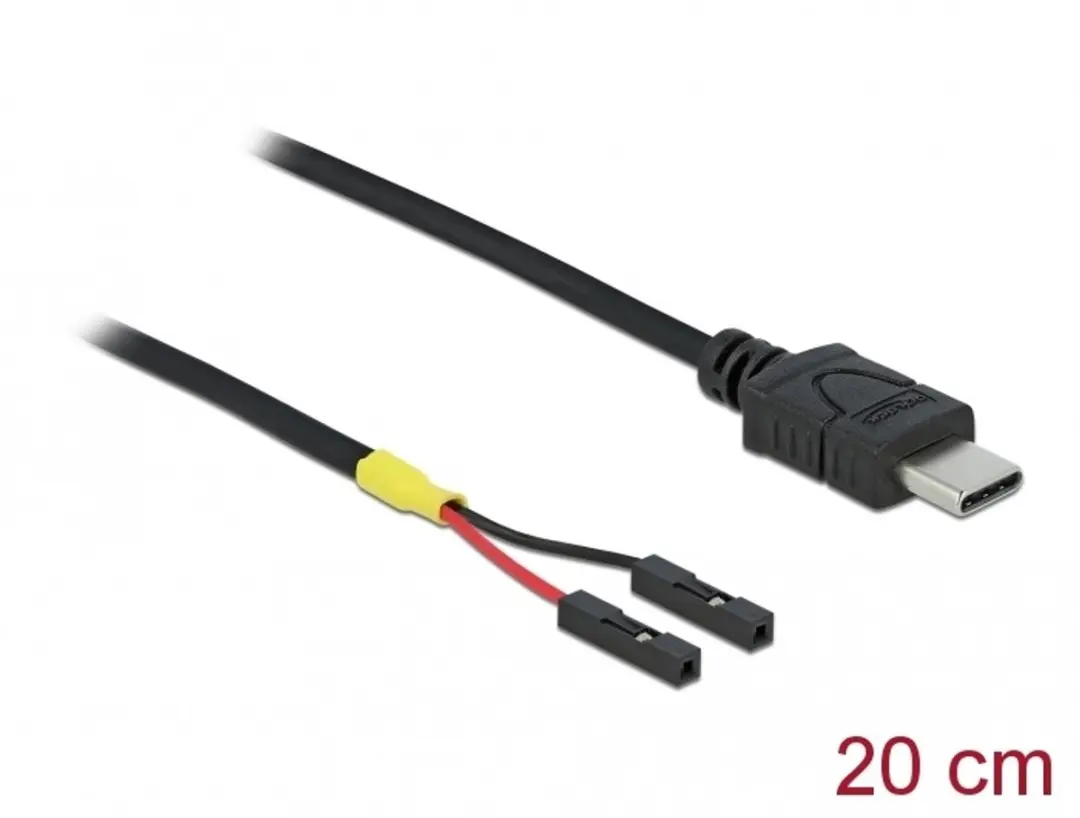 Delock USB Type-C naar 2x Pin Header Kabel 20cm