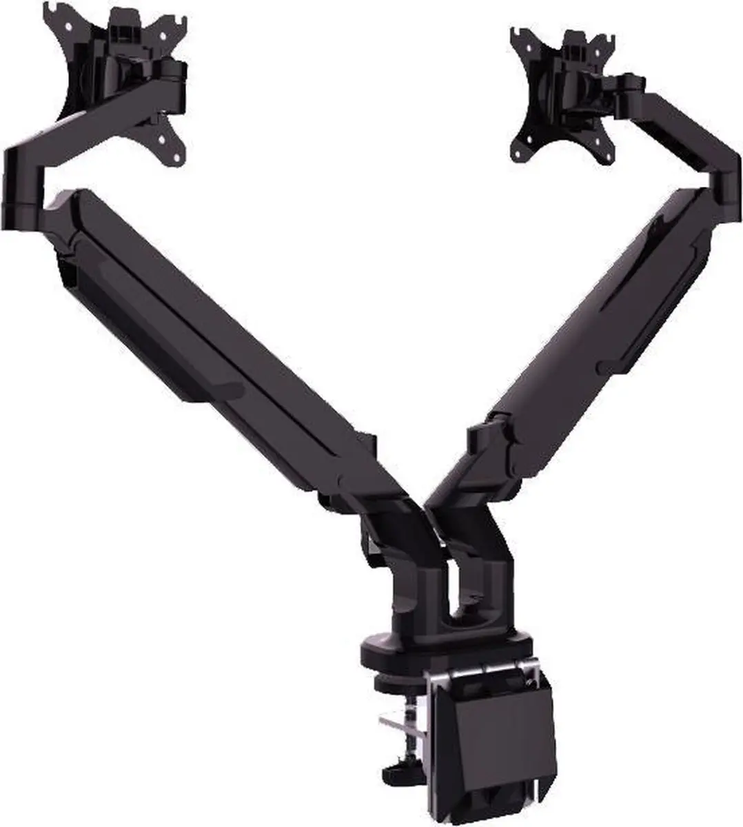 Desq Dubbele Monitorarm 1722.09 - 2 Schermen - Zwart