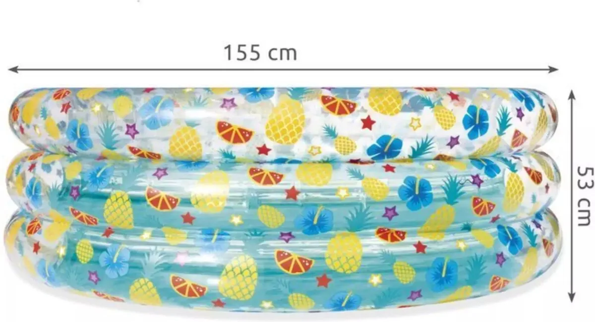 Bestway Opblaasbaar Zwembad 150x53cm - Groen - afbeelding 5 van 6
