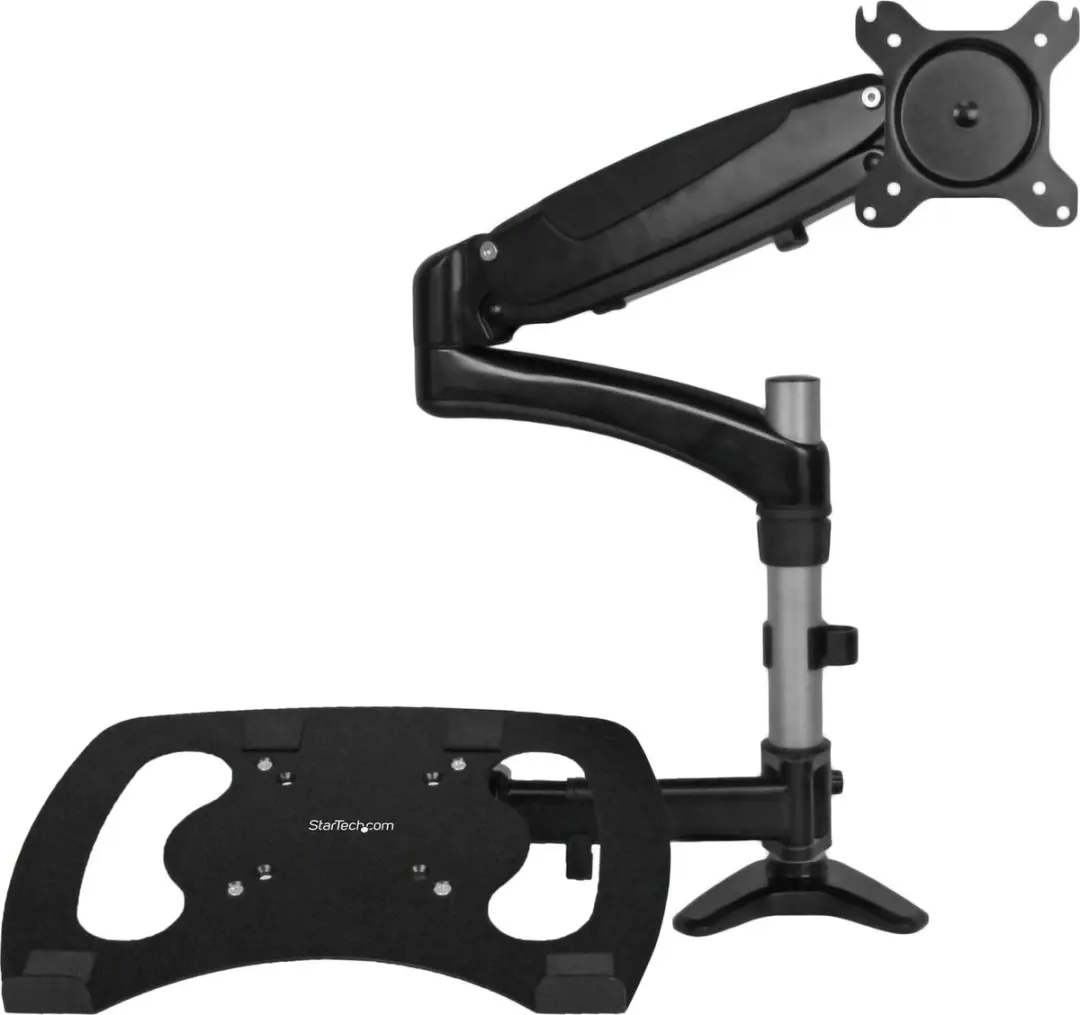 Startech ARMUNONB Monitorarm met laptopstandaard