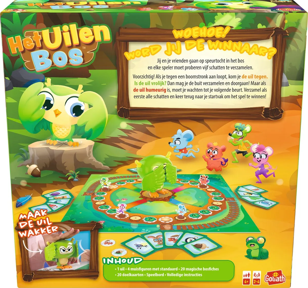 Goliath Het Uilenbos Actiespel - Bordspel 930950 - 2-4 Spelers