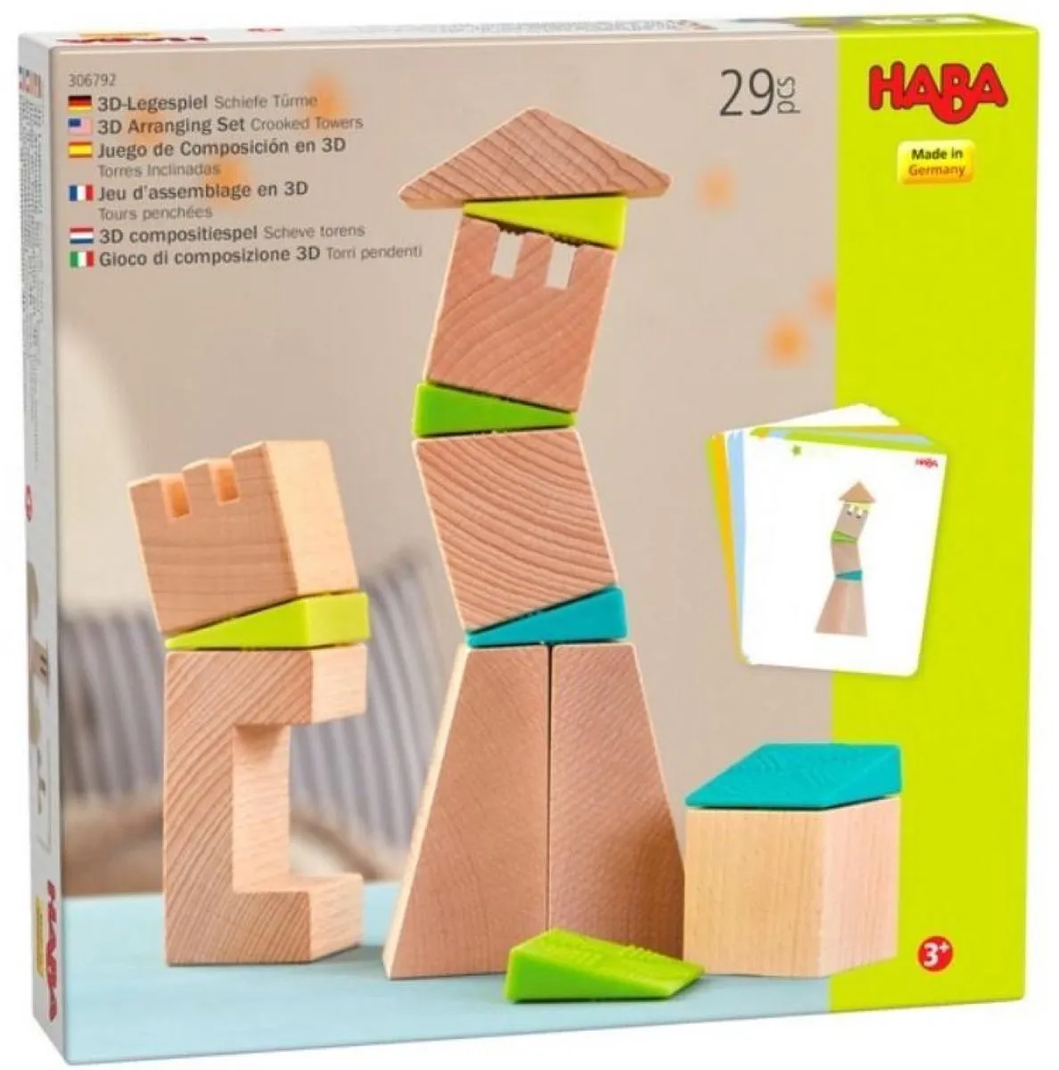 Haba 3D Compositiespel Scheve Torens 401016 - 2-4 Spelers - afbeelding 6 van 6