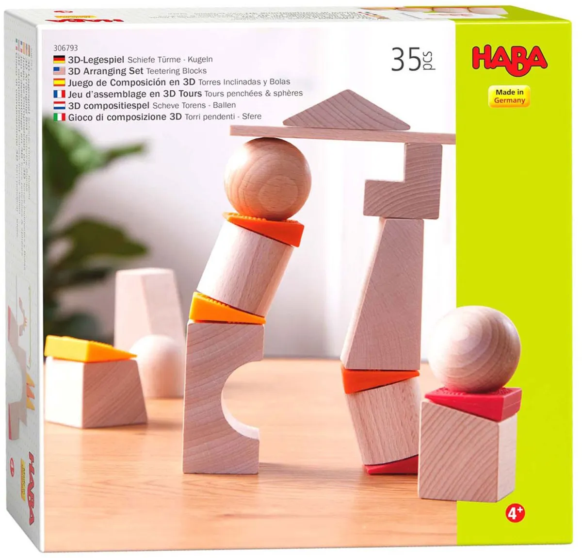 Haba 3D Compositiespel Scheve Torens 401016 - 2-4 Spelers