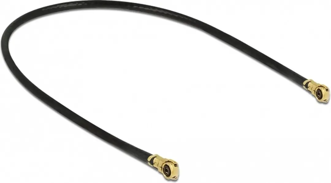 Delock MHF 4L Micro Coax Kabel 50 Ohm - 0,10m - Zwart
