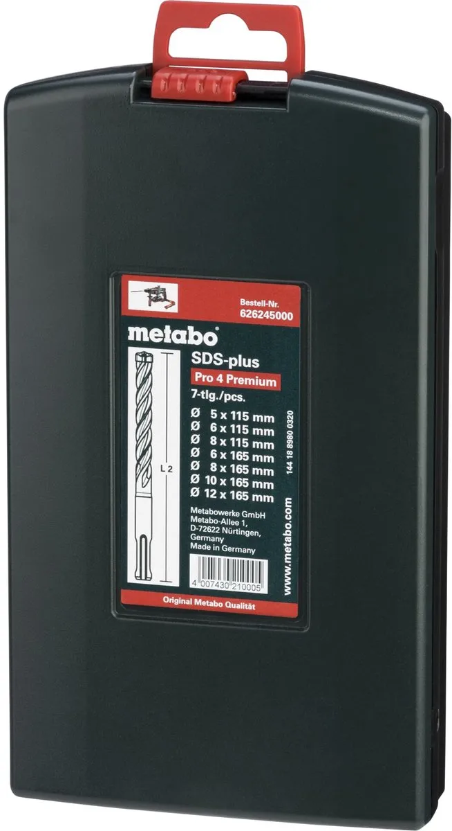 Metabo SDS Plus Boorset 7-delig - 5/110 t/m 10/160mm
