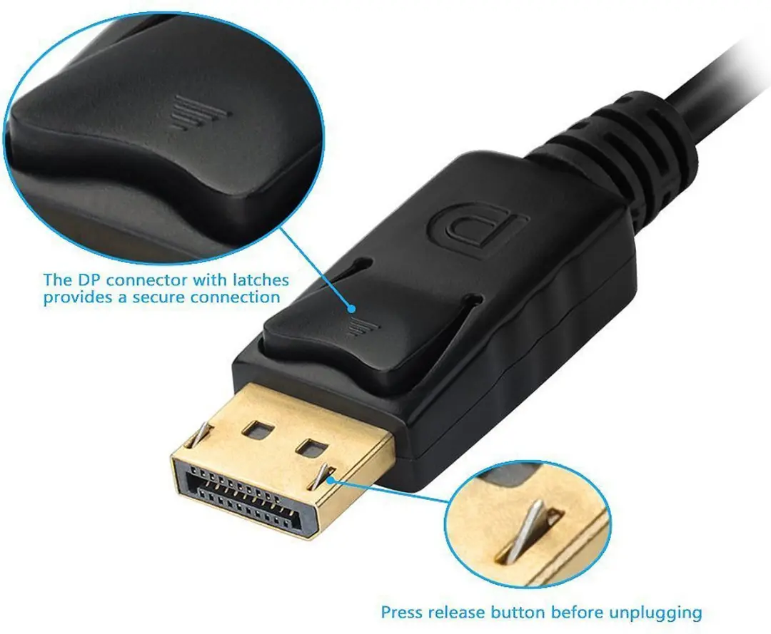 Equip 133441 Video Kabeladapter - DisplayPort/DVI-VGA/HDMI - 0,24m - Zwart