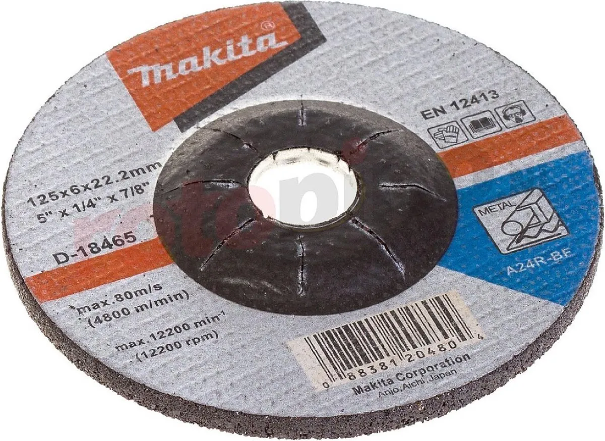 Makita A-80656 Afbraamschijf RVS 125mm - 22.23mm As