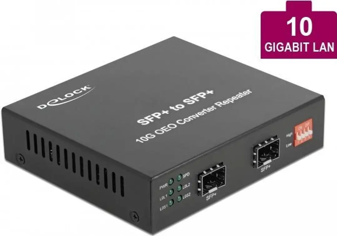 Delock 86472 Media Converter 10GBase-R SFP+ - Zwart - afbeelding 6 van 6