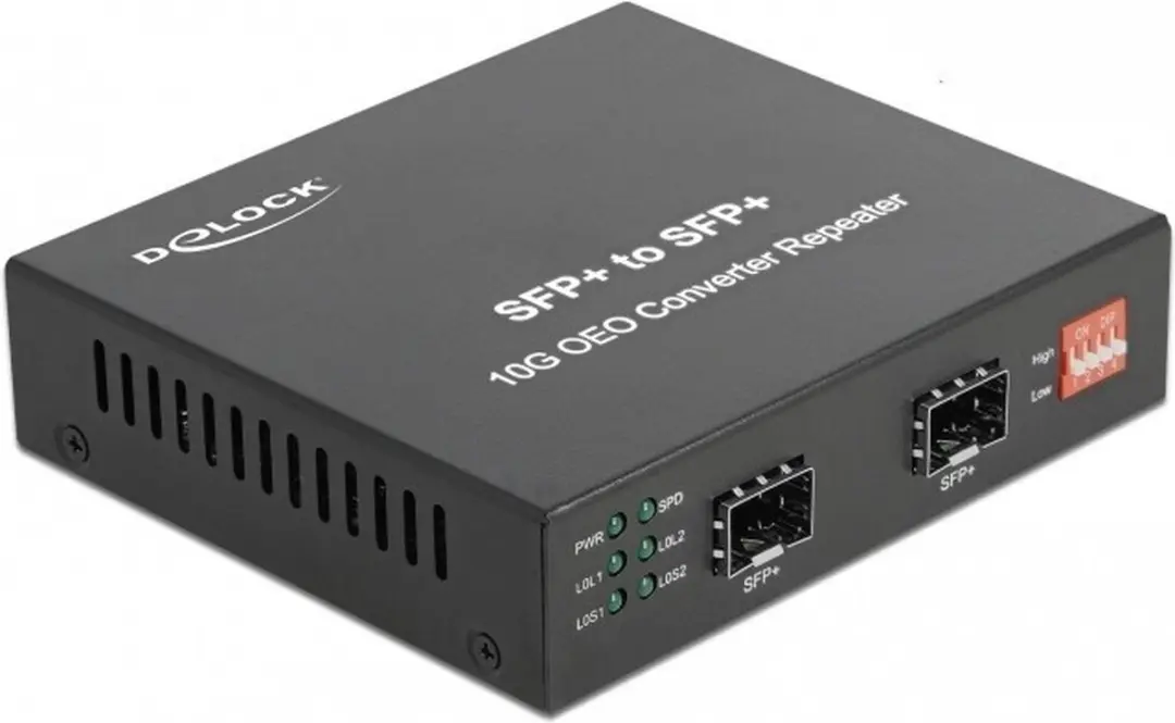 Delock 86472 Media Converter 10GBase-R SFP+ - Zwart