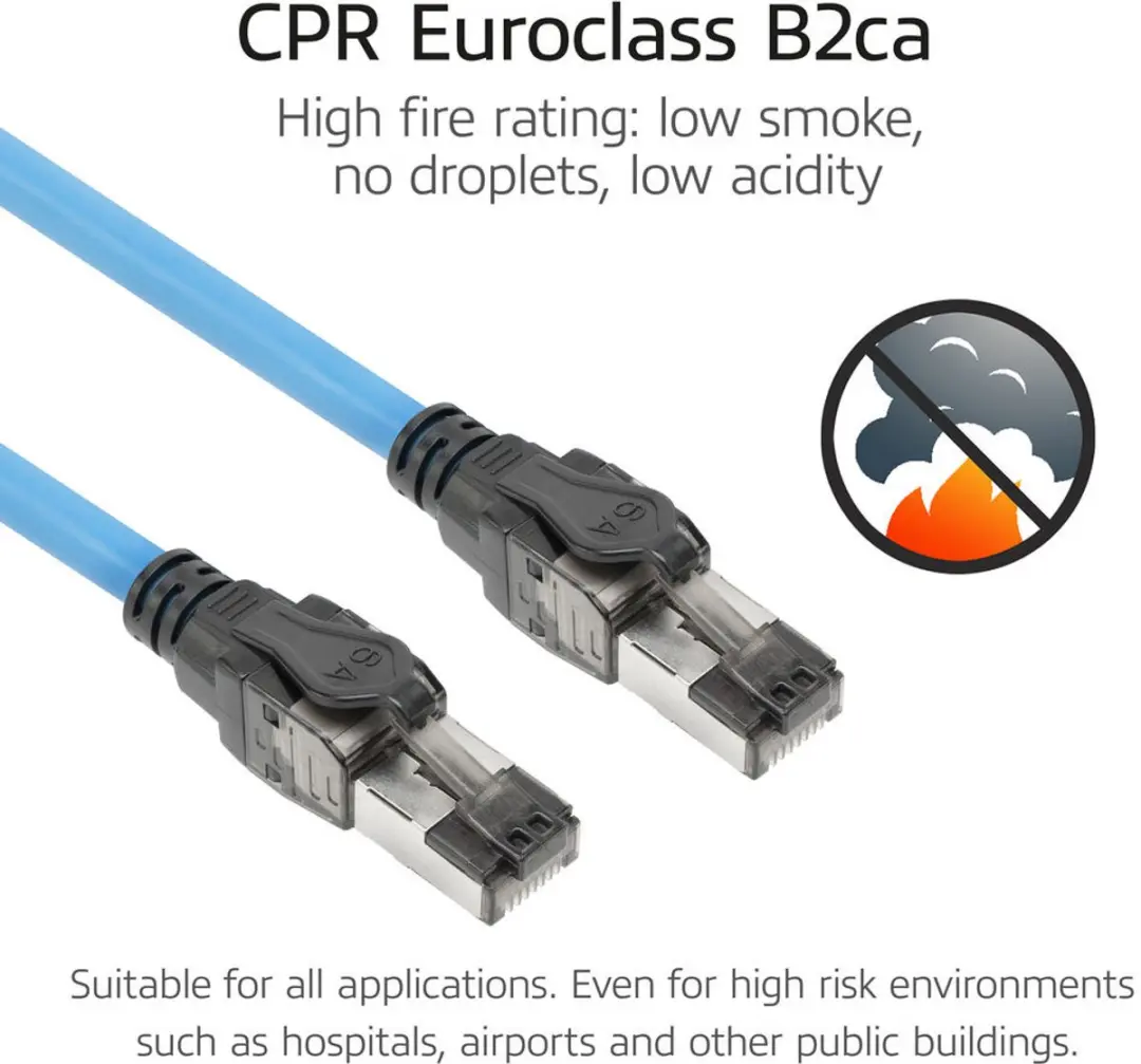 ACT FB0050 CAT6A S/FTP Kabel 50m - Blauw - afbeelding 6 van 6