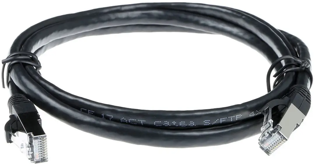 ACT FB7910 CAT6A Patchkabel 10m - Zwart