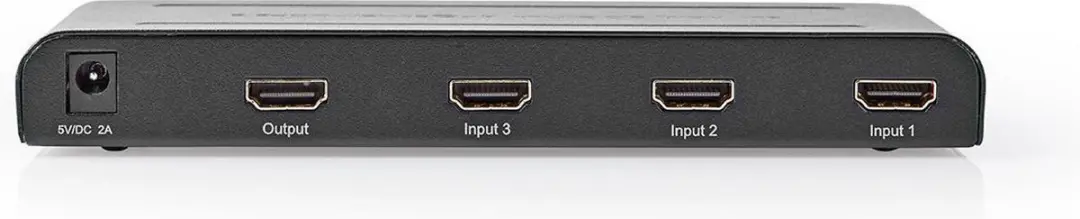 Nedis HDMI-Switch VSWI3473AT 3 Poorten - 4K@60Hz - Antraciet