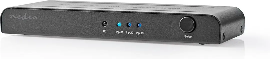 Nedis HDMI-Switch VSWI3473AT 3 Poorten - 4K@60Hz - Antraciet