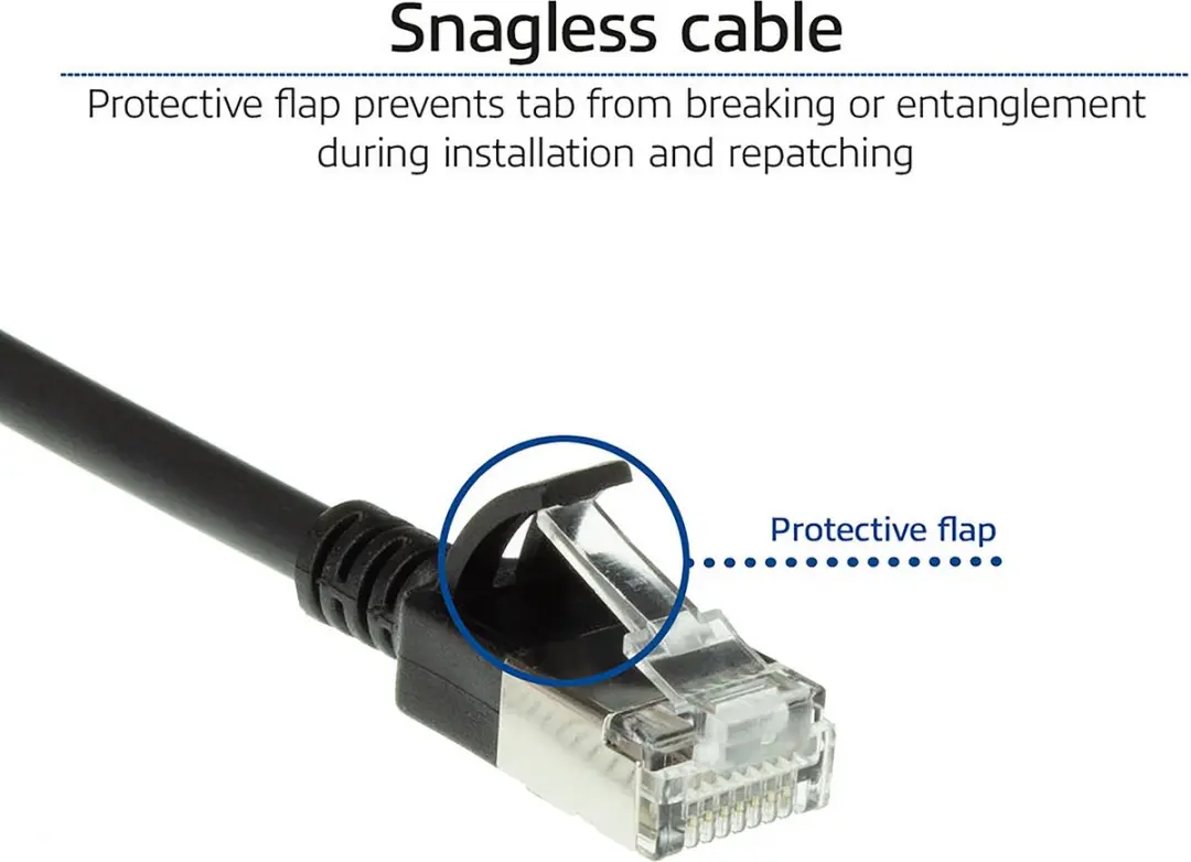 ACT DC7901 CAT6A Patchkabel 1m - Zwart