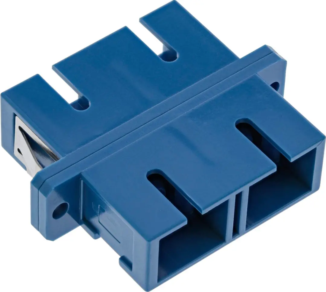 InLine 89992S SC Duplex Single Mode Inbouwkoppelstuk - Blauw
