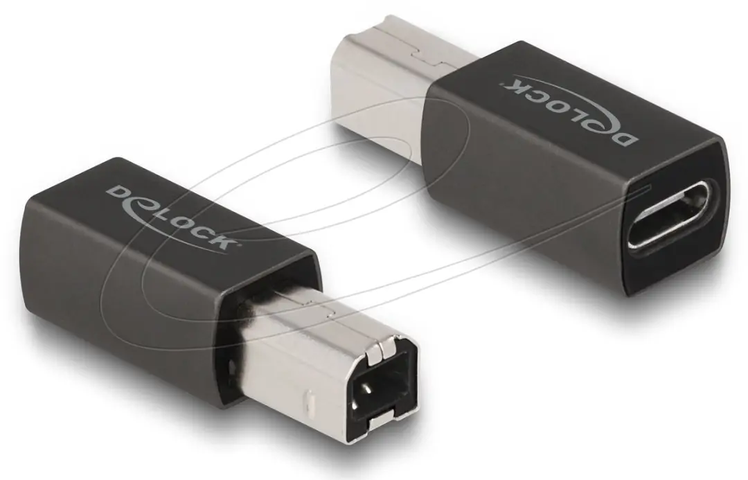 Delock USB 2.0 Type-C naar Type-B Adapter
