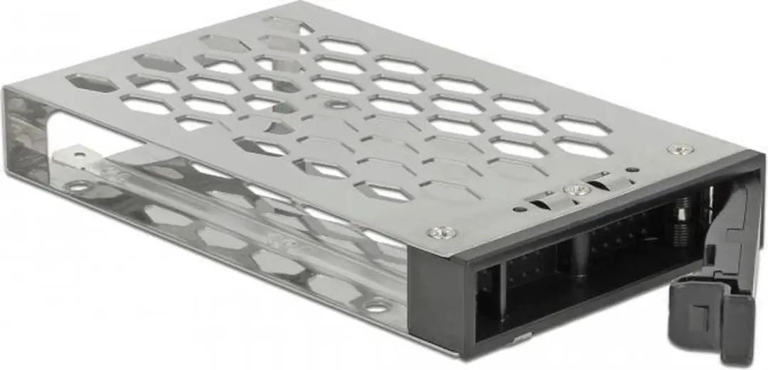 Delock 47232 3.5" Mobile Rack - U.2 NVMe/SATA/SAS SSD/HDD - Zwart