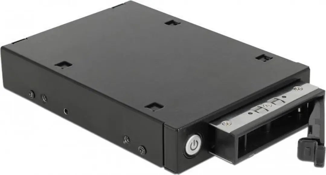Delock 47232 3.5" Mobile Rack - U.2 NVMe/SATA/SAS SSD/HDD - Zwart