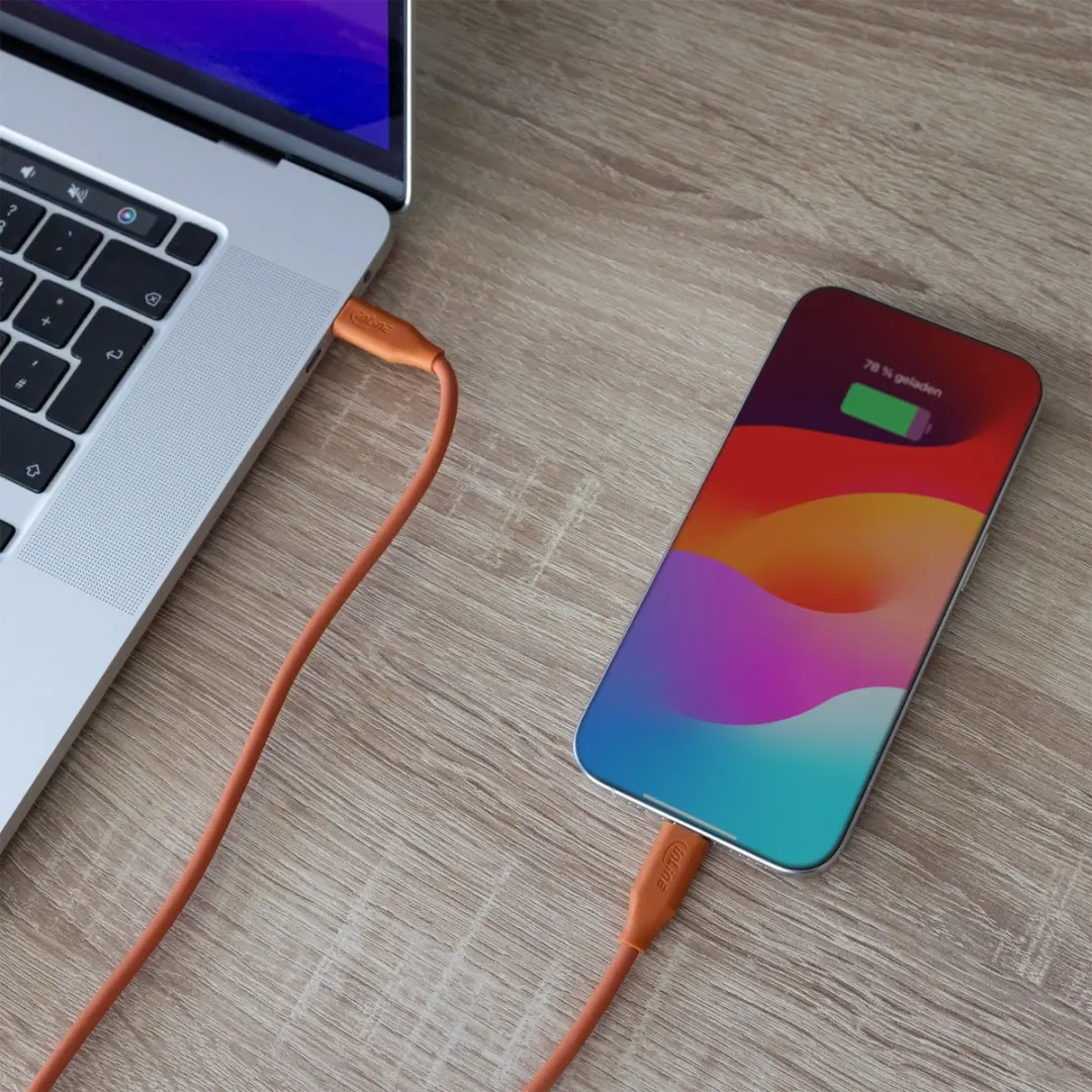 InLine USB-C Snelladingskabel 100W - 2m - Oranje