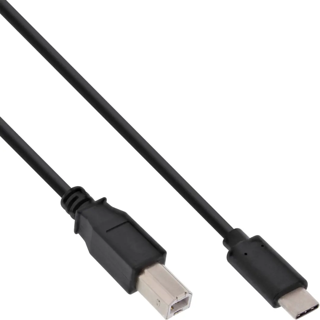 InLine USB-C naar USB-B Kabel USB2.0 2m