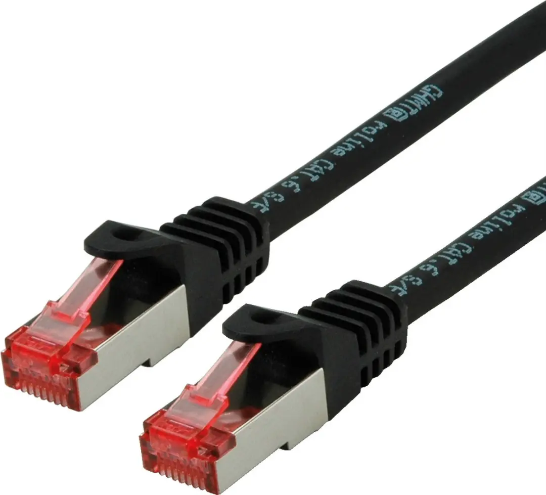 Roline Patchkabel Cat.6 S/FTP PiMF LSOH 0,3m - Zwart