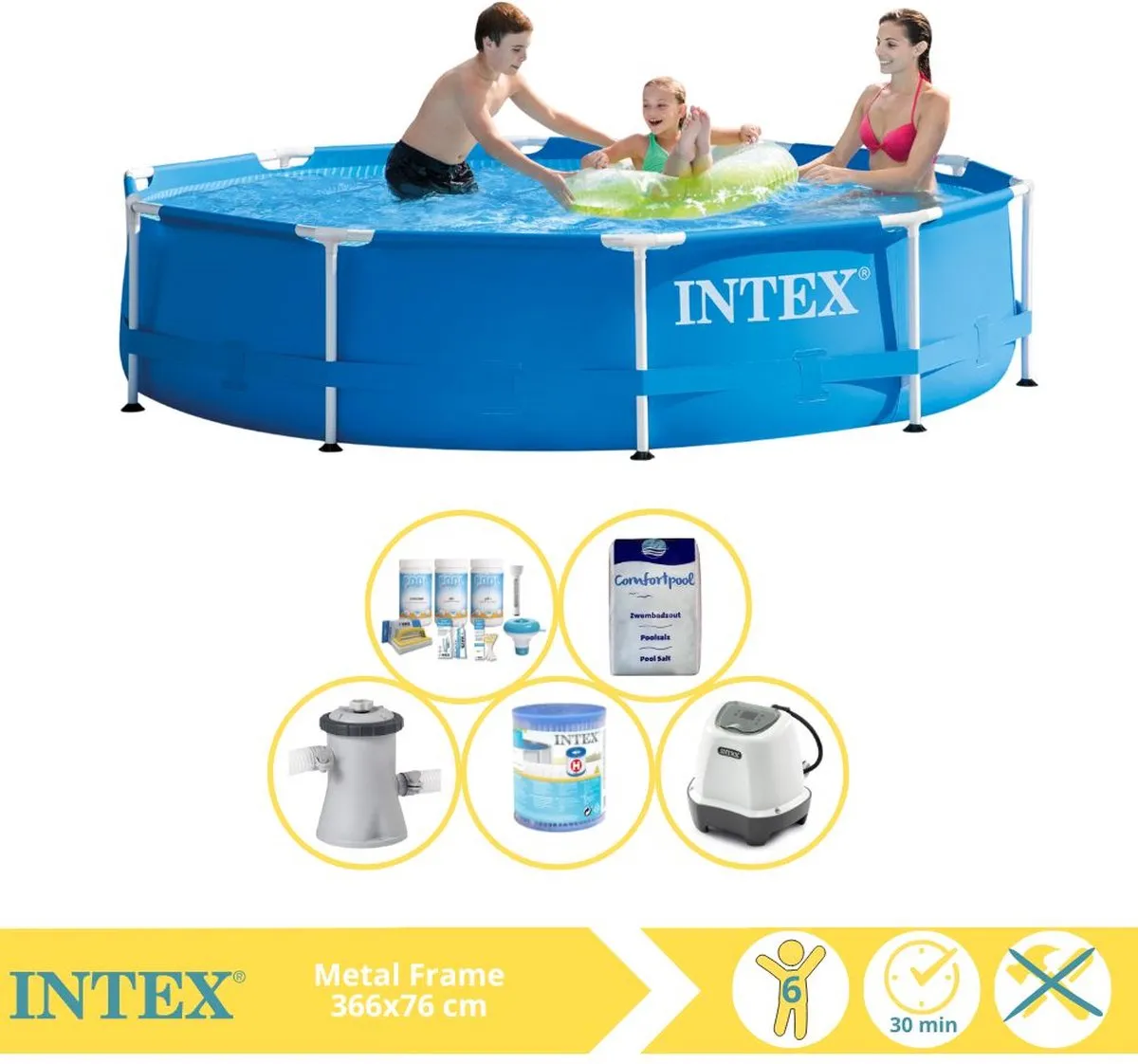 Intex Metal Frame Zwembad 366x76cm