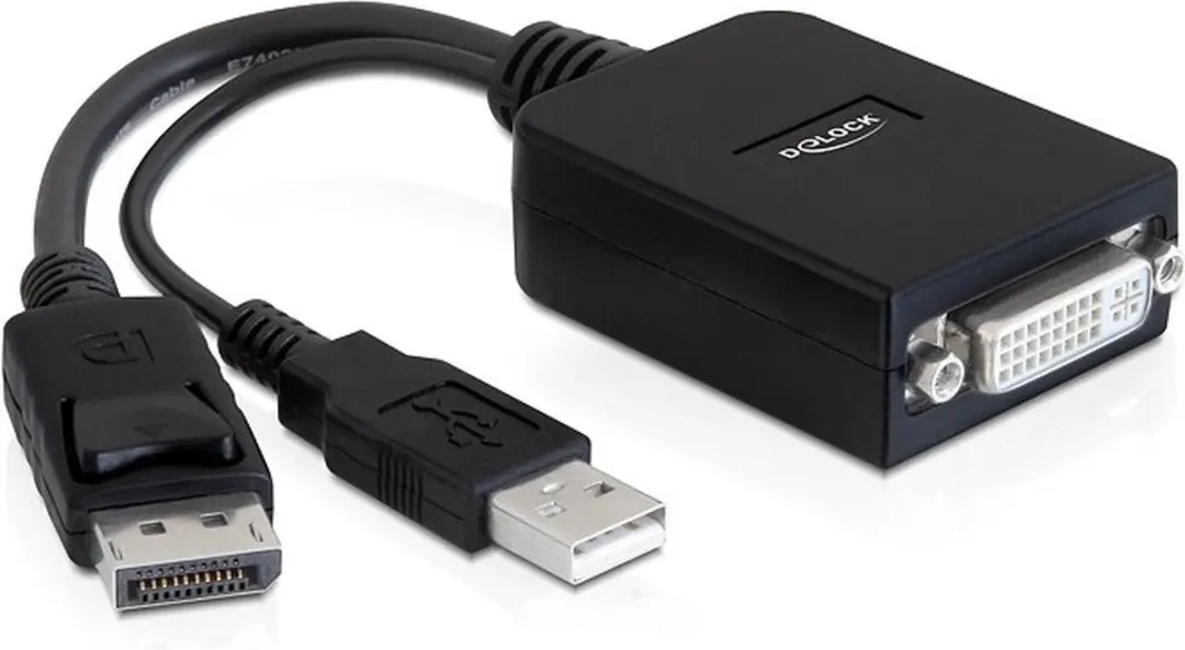 Delock Actieve DisplayPort naar DVI Adapter