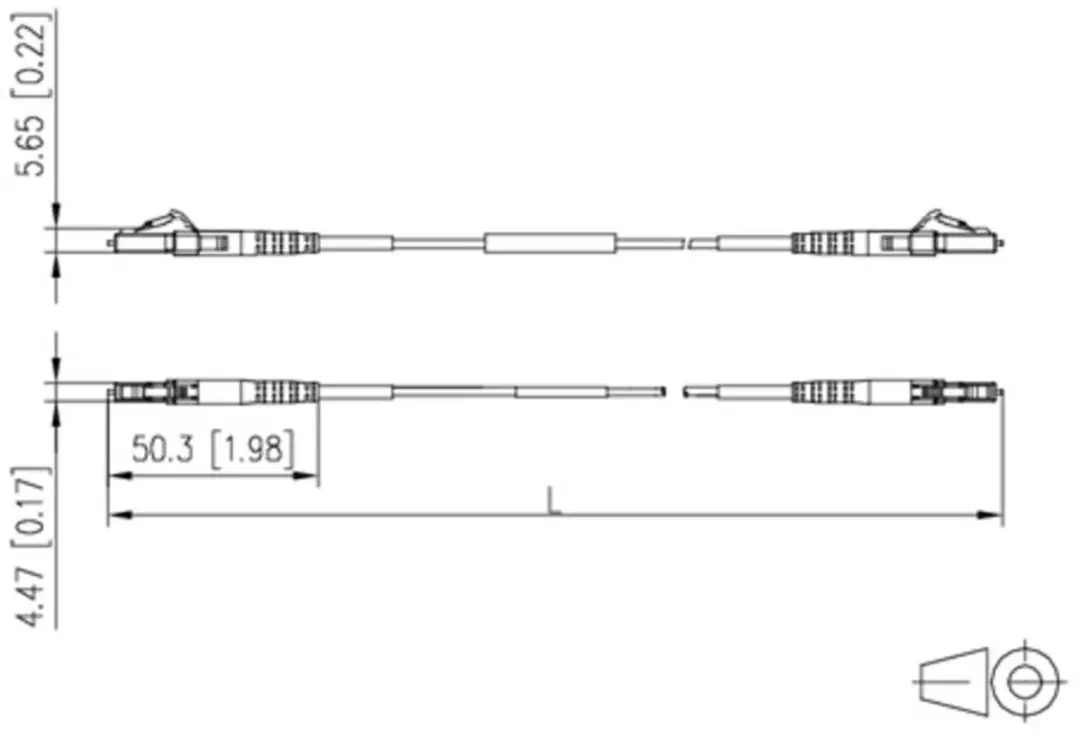 Metz Connect Glasvezelkabel 151P7JAJA30E LC-LC 3m - Geel - afbeelding 4 van 4