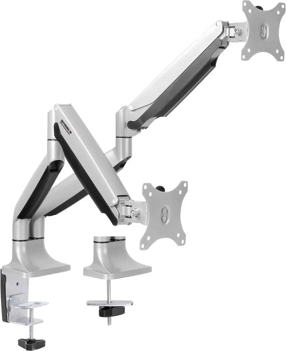 SpeaKa Professional SP-MM-930 Monitorbeugel 32 Inch - Gasdruktechniek - Zilver