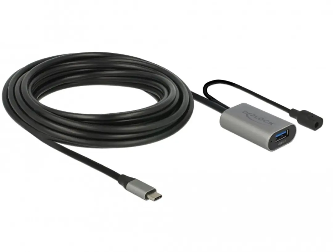 Delock USB 3.1 Gen 1 Type-C naar Type-A Kabel 5m - Zwart