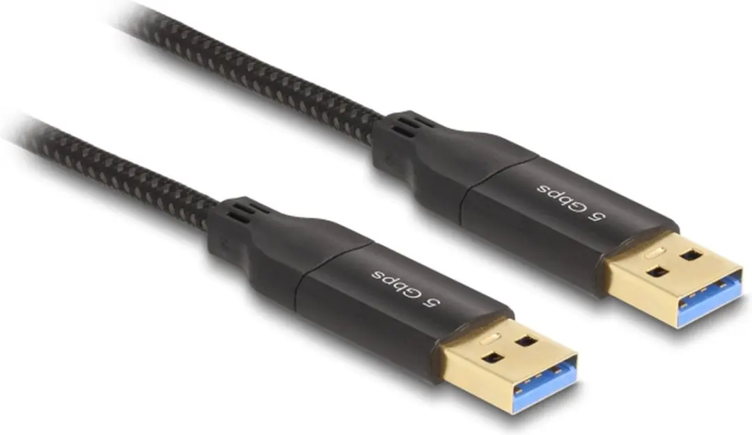 Delock USB-C 5Gbps Data Kabel + KM Switch 2m - Zwart