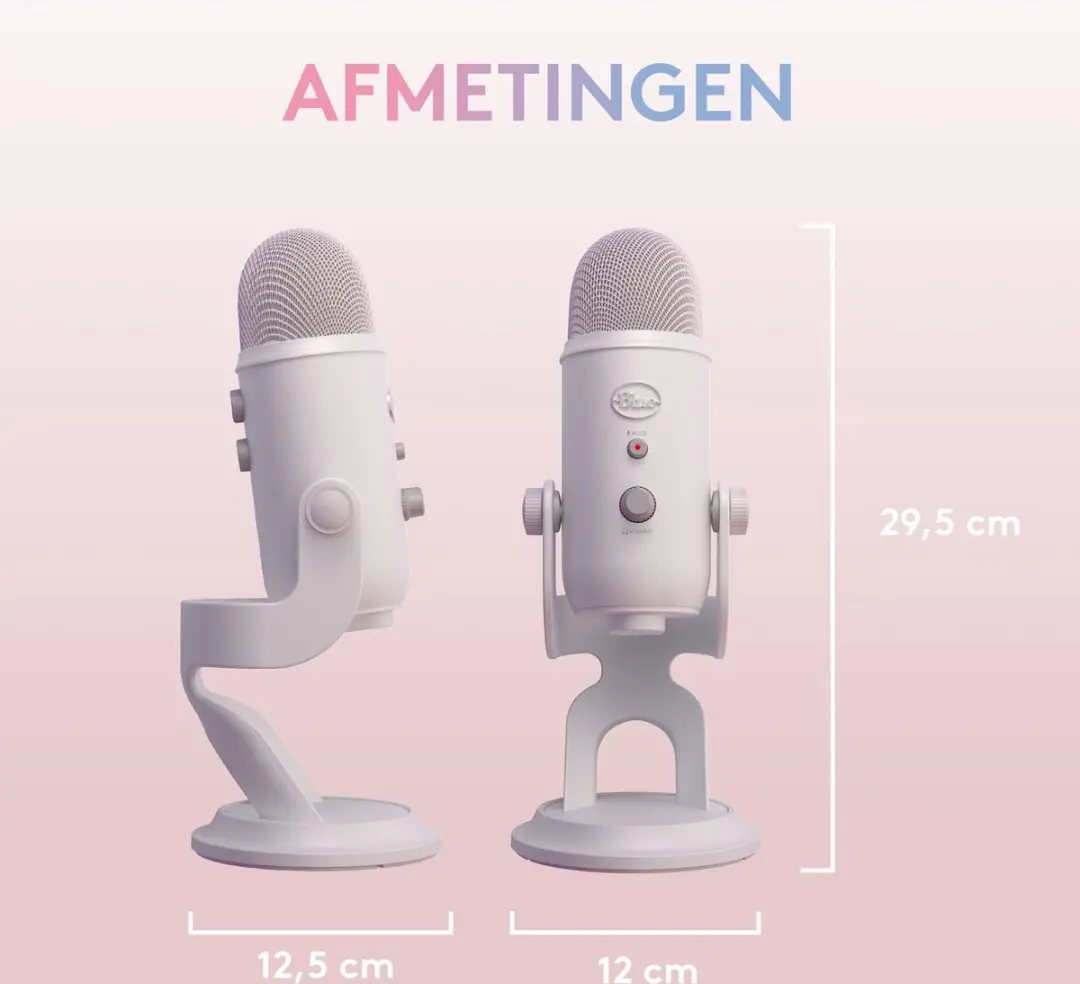 Blue Yeti Premium USB Microfoon - White Mist