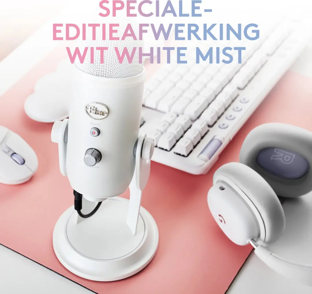 Blue Yeti Premium USB Microfoon - White Mist