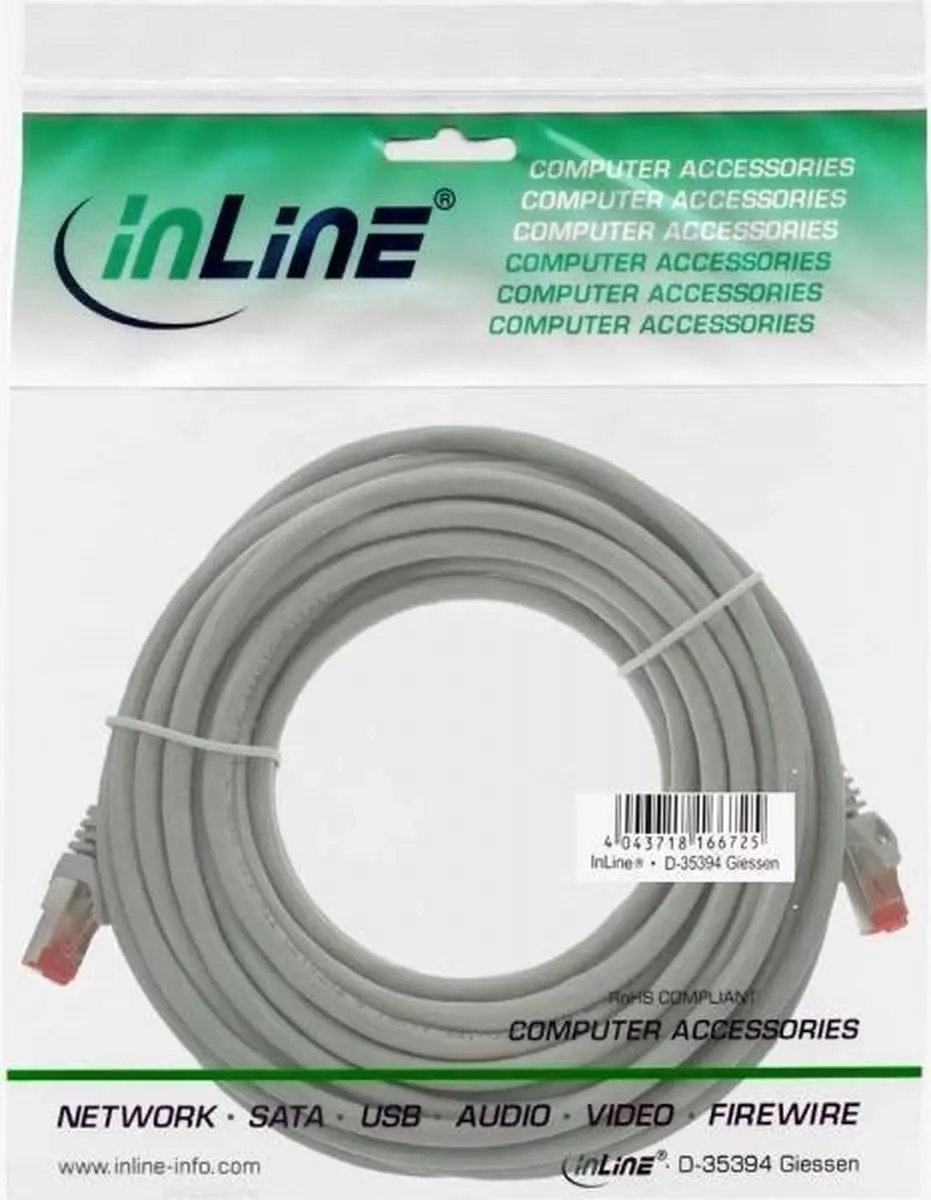 InLine Patchkabel S/FTP Cat.6 7,5m - Blauw
