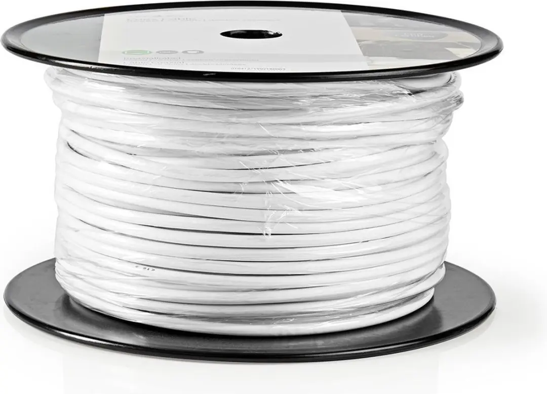 Nedis Coaxkabel RG59U 100m - Wit