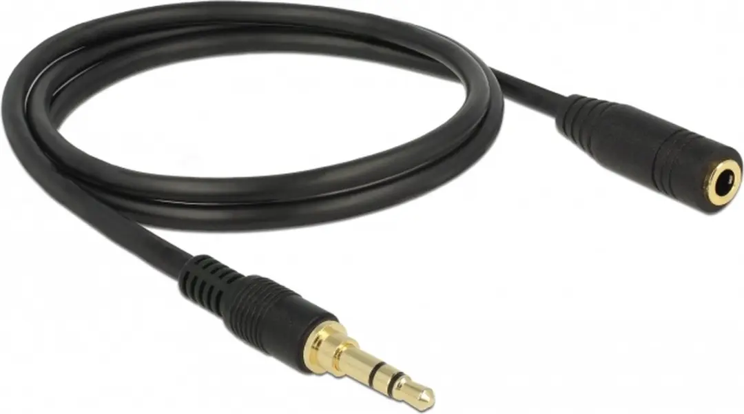 Delock 3,5mm Jack Stereo Audiokabel - 2m - Zwart