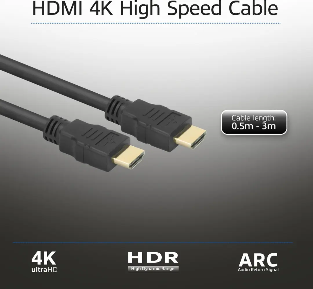 ACT HDMI High Speed Kabel 2m v1.4 - Zwart