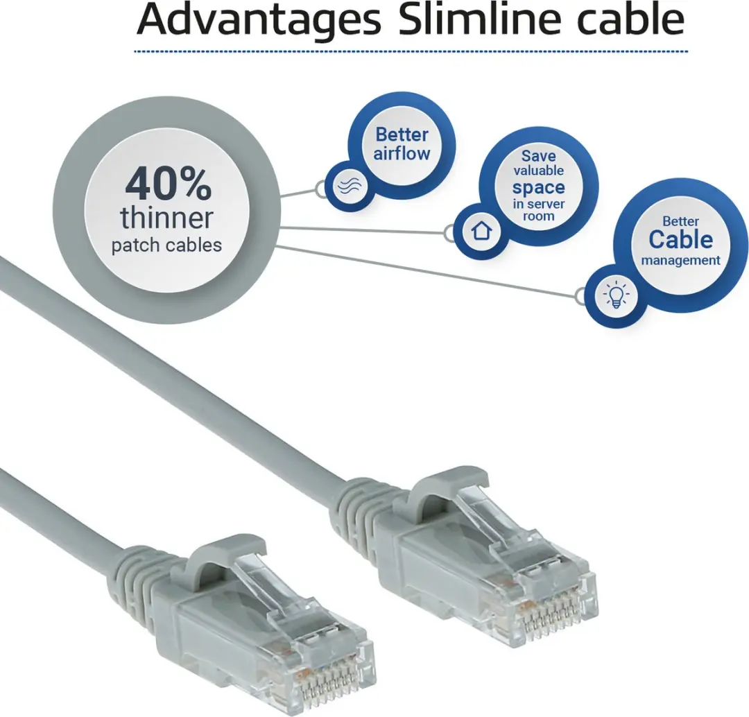 ACT DC9007 Patchkabel CAT6 U/UTP 7m - Grijs